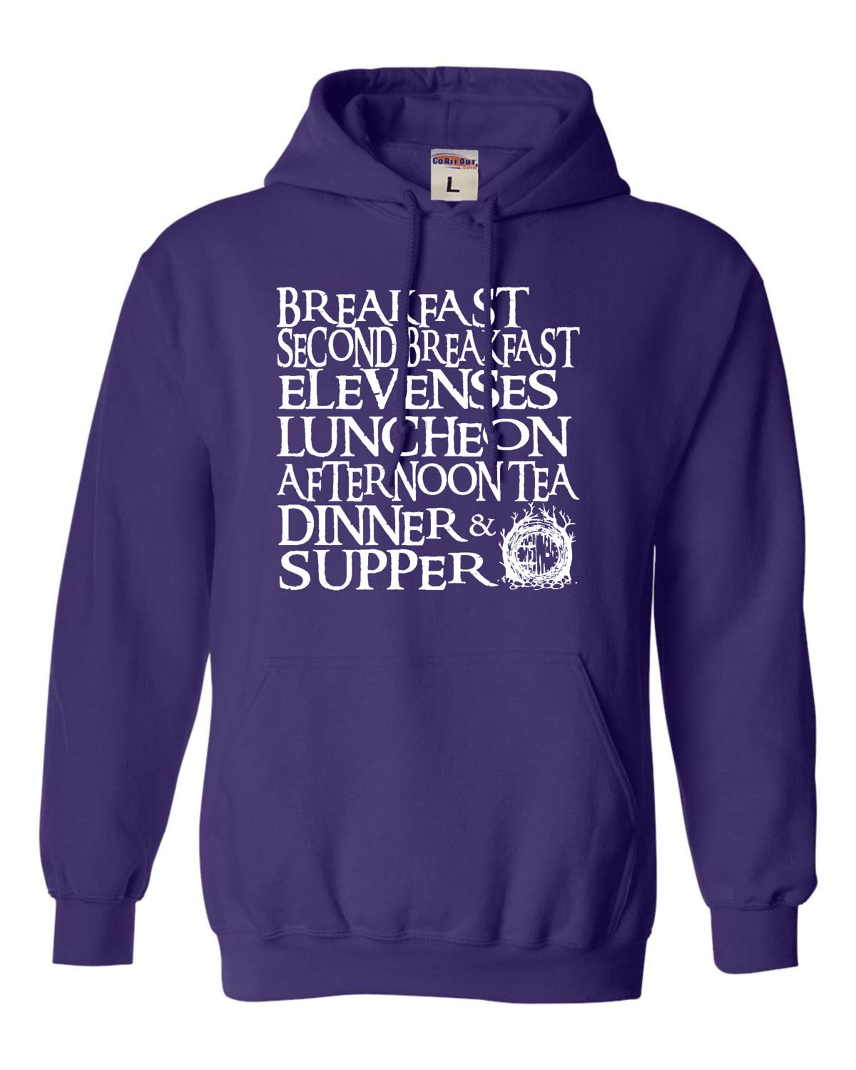 Go All Out The Seven Daily Meals Unisex Sweatshirt Hoodie - Comfortable Pullover for Men & Women - Perfect for Casual Wear, Gym, and Outdoor Activities