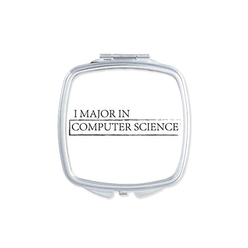 DIYthinker Computer Science Quote Mirror - Portable Compact Double-Sided Glass Makeup Mirror for Students & Tech Professionals | Perfect for Dorm, Office & Travel
