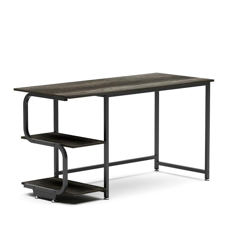 Gaming Computer Desk with Shelves - Home & Office Standing Desk for Work & Study