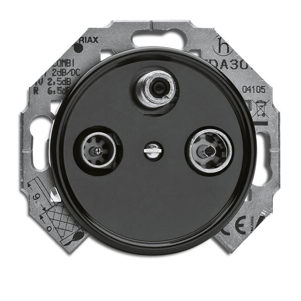 Bakelite Multimedia Antenna Socket Insert - Durable Vintage-Style Connector for Radios, TVs & Audio Equipment