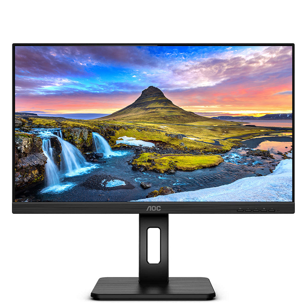 AOC 24P2Q 23.8 Inch FHD 1080p IPS Monitor - 4ms Response Time, 75Hz Refresh Rate, Frameless Design for Home Office, Gaming, and Professional Work
