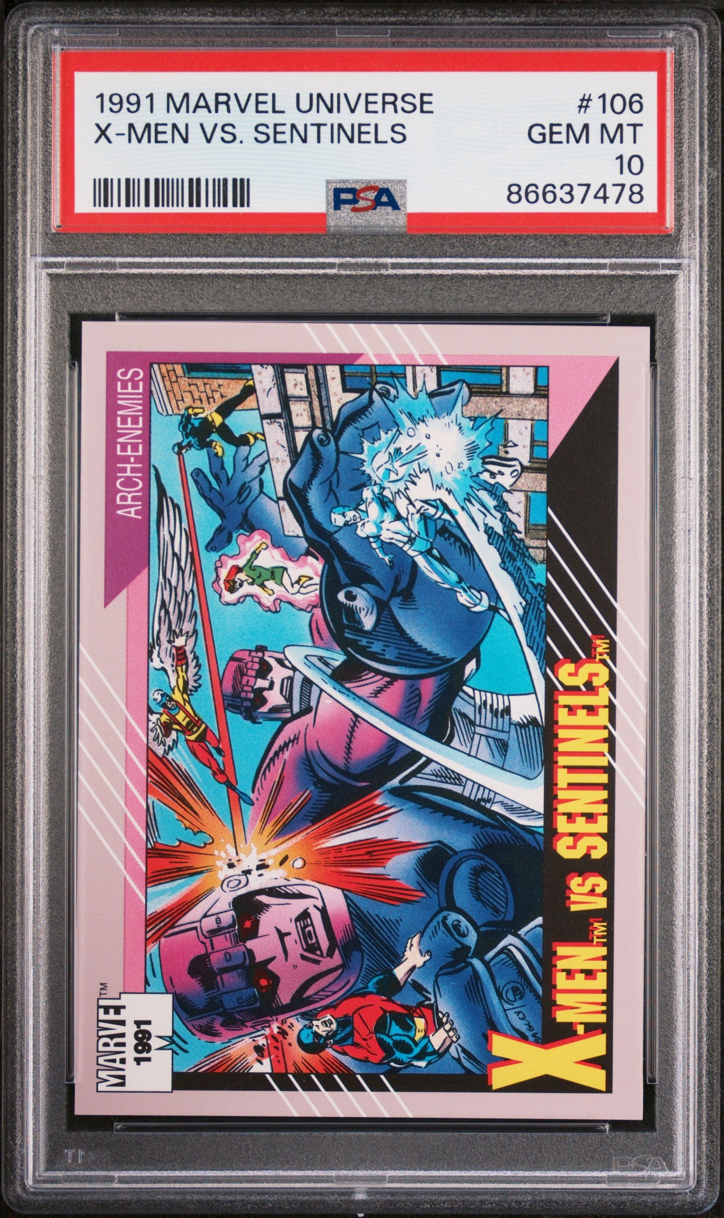1991 Marvel Universe X-Men vs. Sentinels #106 PSA 10 Graded Comic - Rare Collectible for Superhero Fans & Comic Book Investors | Perfect for Display, Gifts & Collections