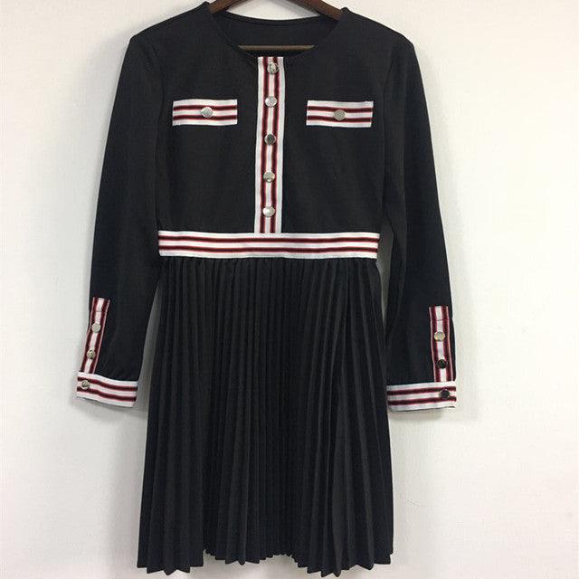 Women's Long Sleeve Striped Knit Dress - Fashion Maje Casual Spring Summer Dress for Women | Perfect for Office Wear, Date Nights & Weekend Outings