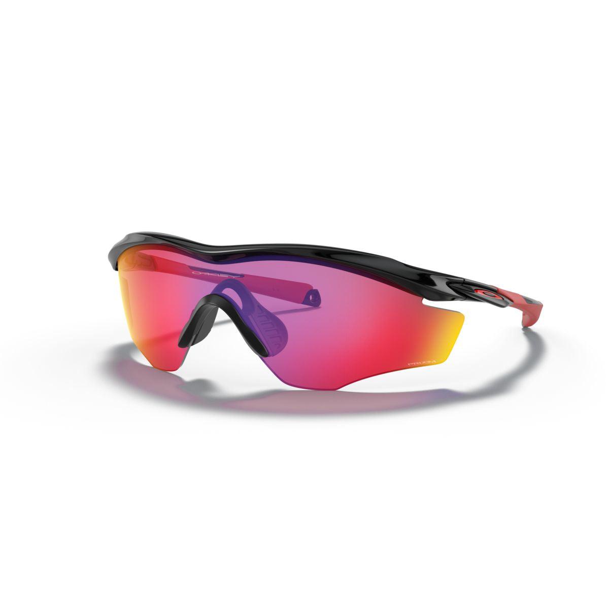 Oakley M2 Frame XL Sunglasses - Polished Black with Prizm Road Lenses (0OO9343 934308) for Cycling, Running & Outdoor Sports