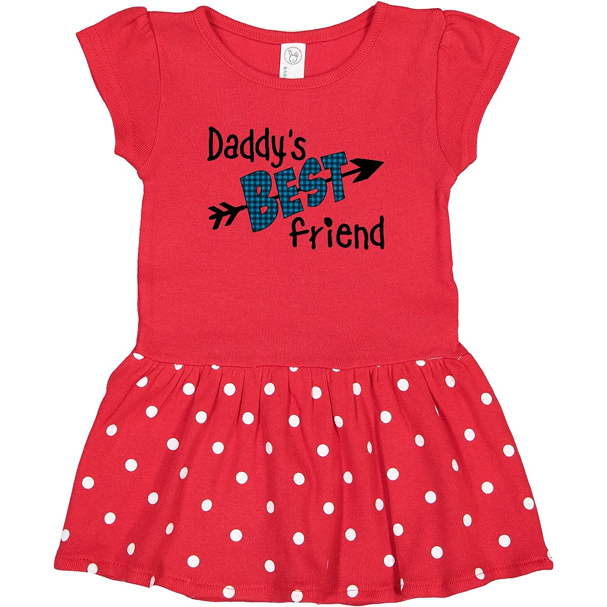 Inktastic Daddy's Best Friend Arrow Plaid Letters Toddler Dress - Perfect for Family Gatherings & Casual Outings