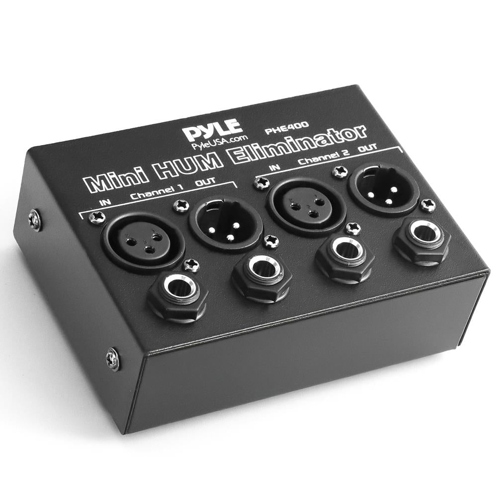 2-Channel Hum & Noise Eliminator for Home Audio & Studio Equipment - Reduce Static & Interference in Speakers & Recording Devices