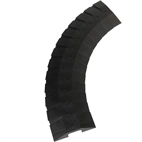 UltraTech 1832 Ultra-Sidewinder Cable Protector - 24-Inch Medium Cable Management System with End Caps (Black) | Perfect for Office, Home & Data Center Wire Organization