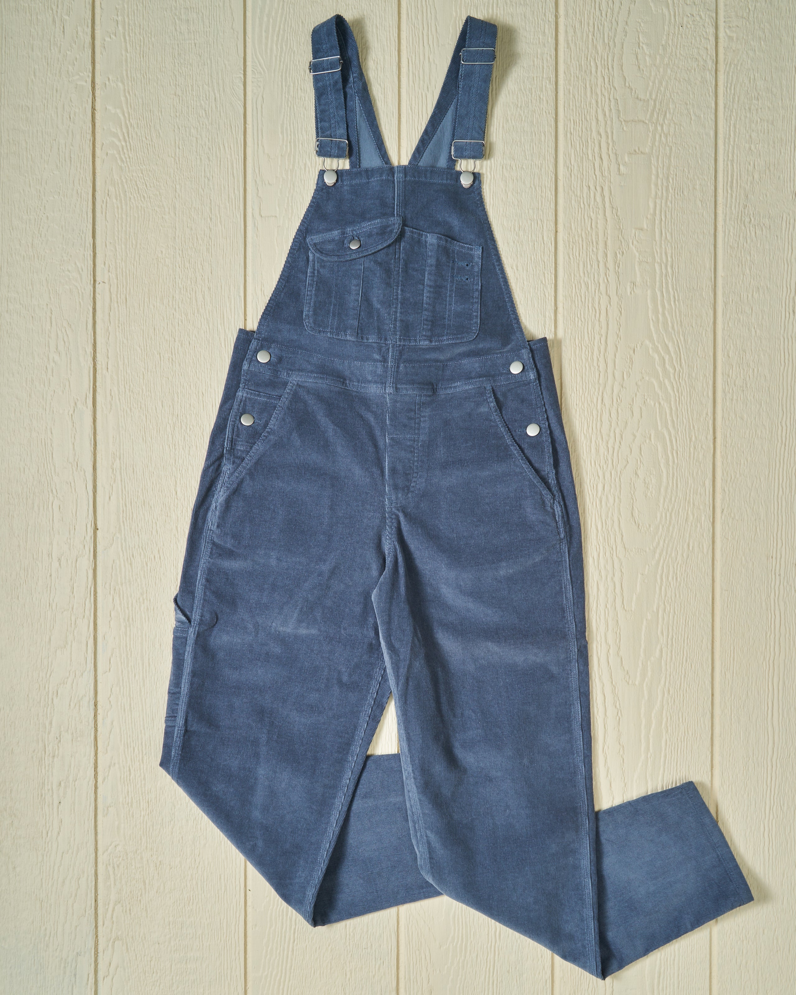 Women's Corduroy Overalls - Atlantic Blue Denim Jumpsuit for Casual Wear & Outdoor Activities | Fashionable & Comfortable Romper for Women