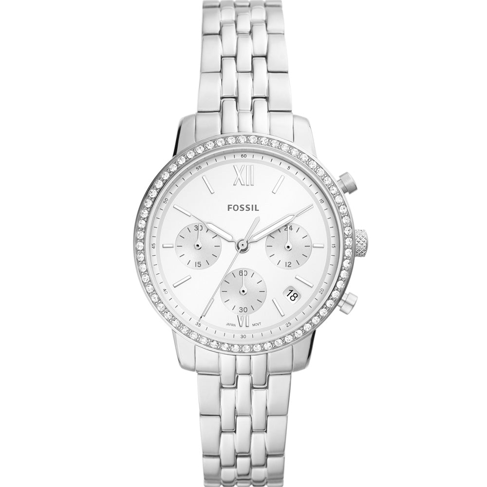 Fossil Neutra ES5217 Chronograph Watch for Men - Stylish Analog Chronograph with Leather Strap - Perfect for Business, Casual & Everyday Wear