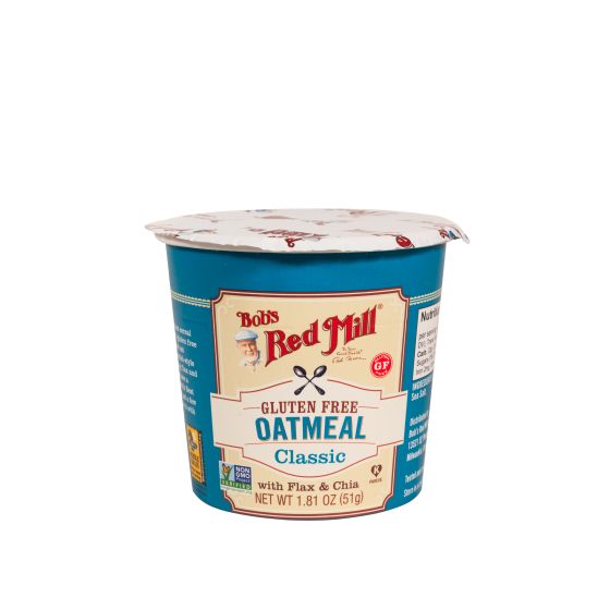 Bob's Red Mill Gluten Free Original Oatmeal Cups - Quick & Healthy Breakfast for On-the-Go, Office, or Travel