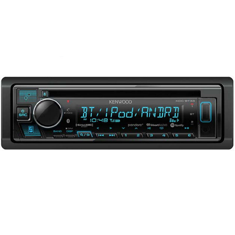 Kenwood KDC BT33 Bluetooth Car Stereo Receiver - Wireless Audio Streaming, Hands-Free Calling - Perfect for Road Trips & Daily Commutes