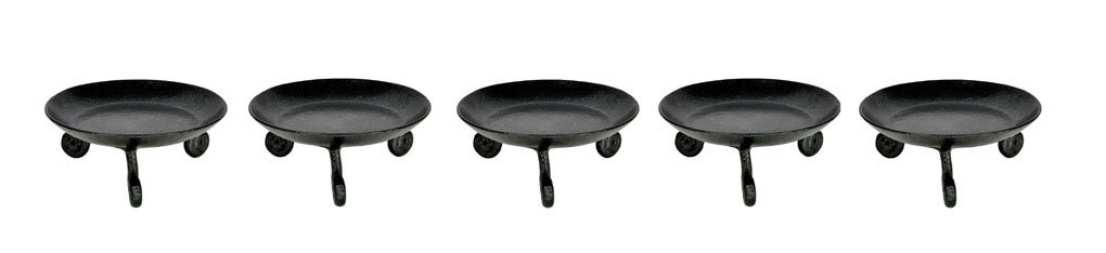 Handmade Wrought Iron Pillar Candle Holder - 4.5