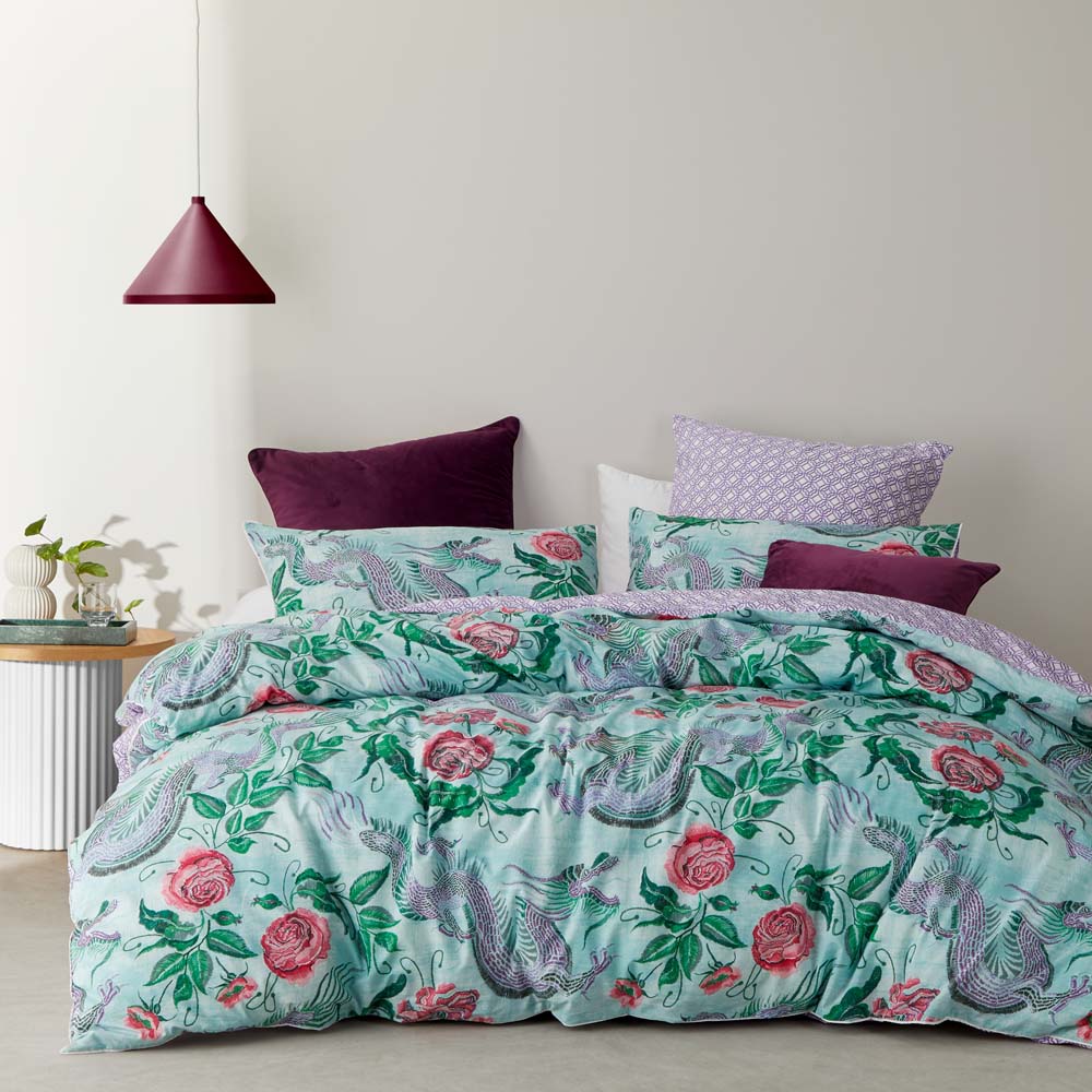 Premium Dragon Jade Quilt Cover Set - King Size Bedding with Exquisite Oriental Design | Perfect for Master Bedroom, Guest Room & Luxury Hotel Decor