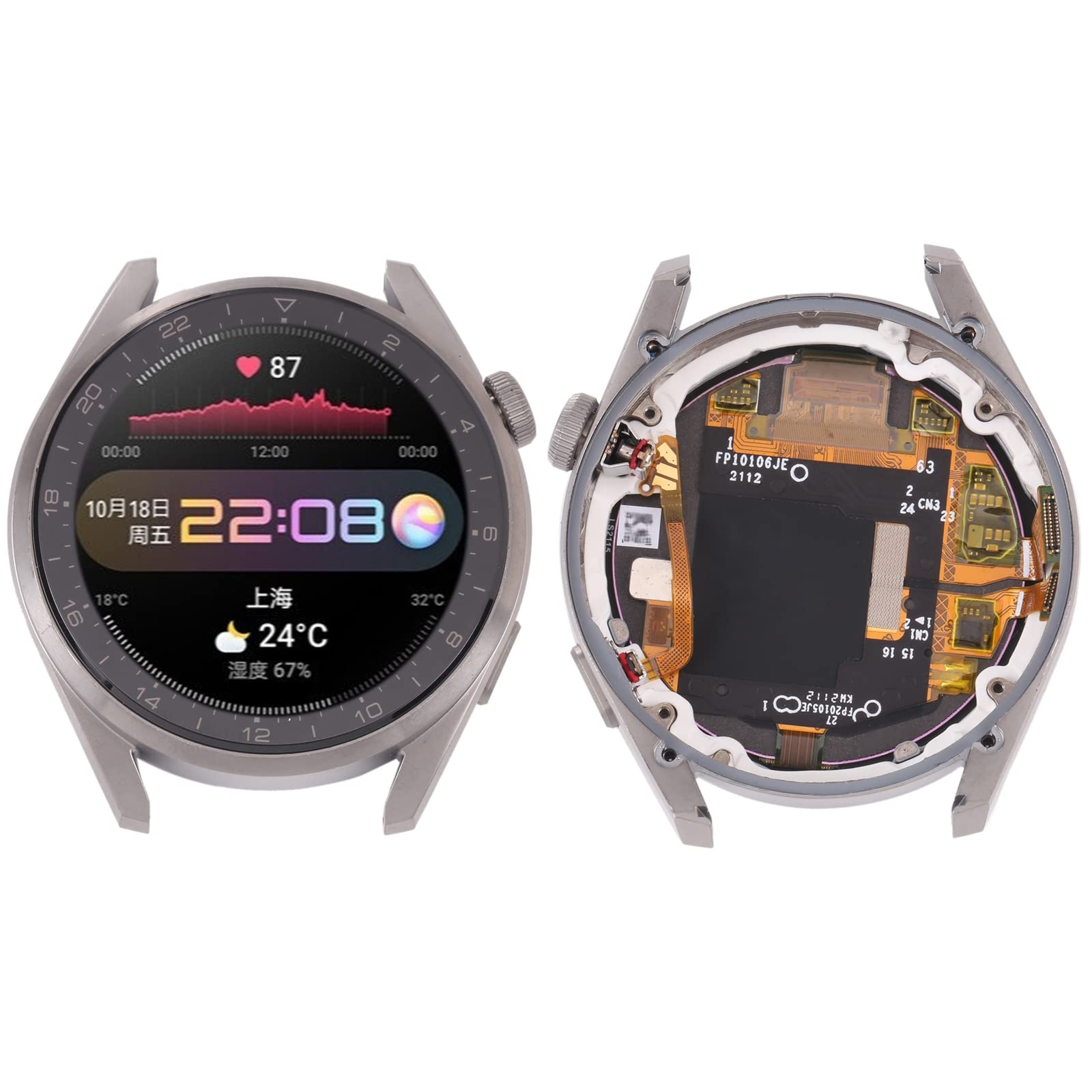Huawei Watch 3 Pro LCD Touch Screen Display Full Assembly with Frame - Replacement Screen Digitizer for Smartwatch Repair | Perfect for DIY Fixes & Professional Technicians