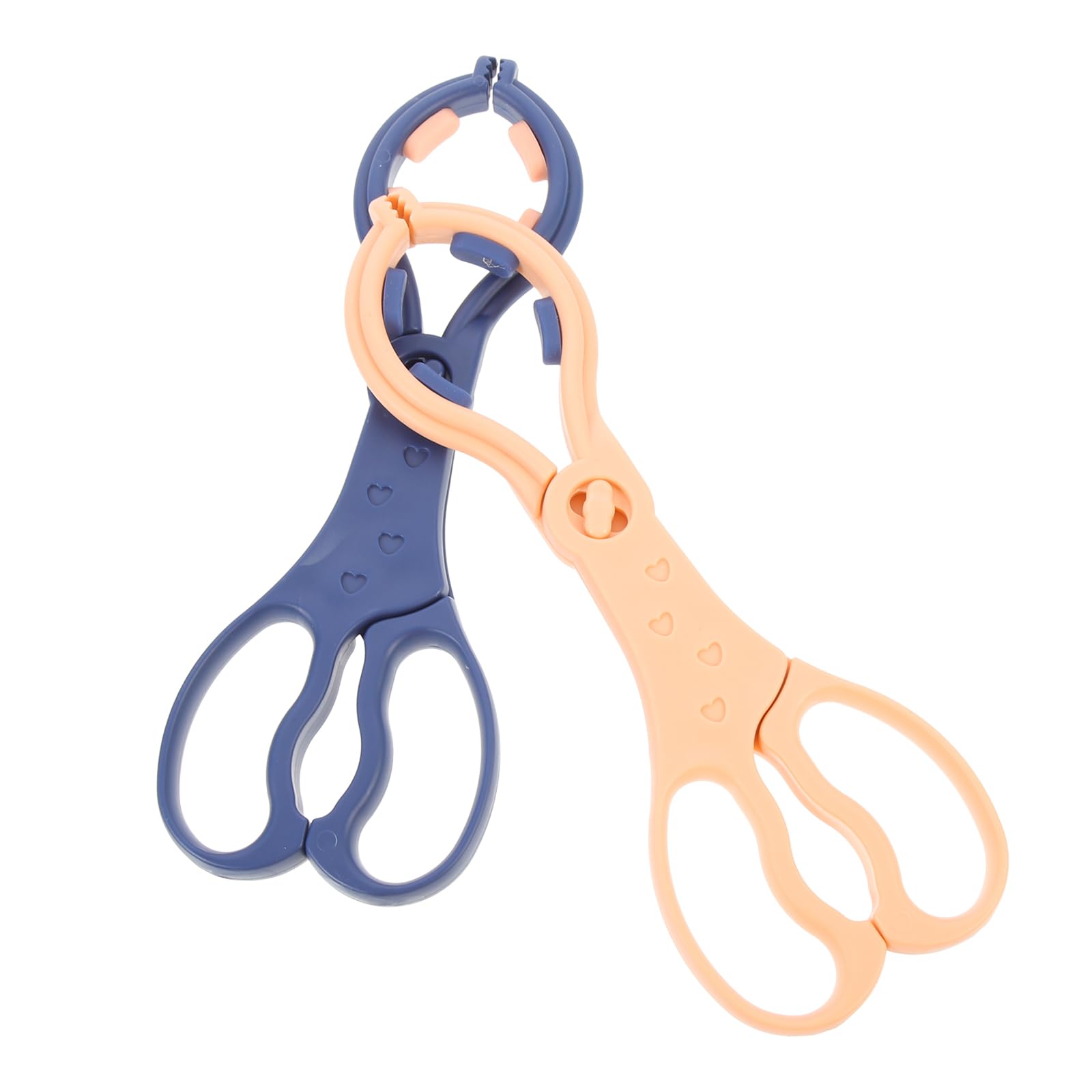 2PCS Baby Bottle Scissors - Anti-Slip Feeder Clamp & Milk Bottle Tongs for Safe Feeding | Pacifier Holder & Bottle Gripper for Newborns & Infants | Perfect for Travel, Daycare & Home Use