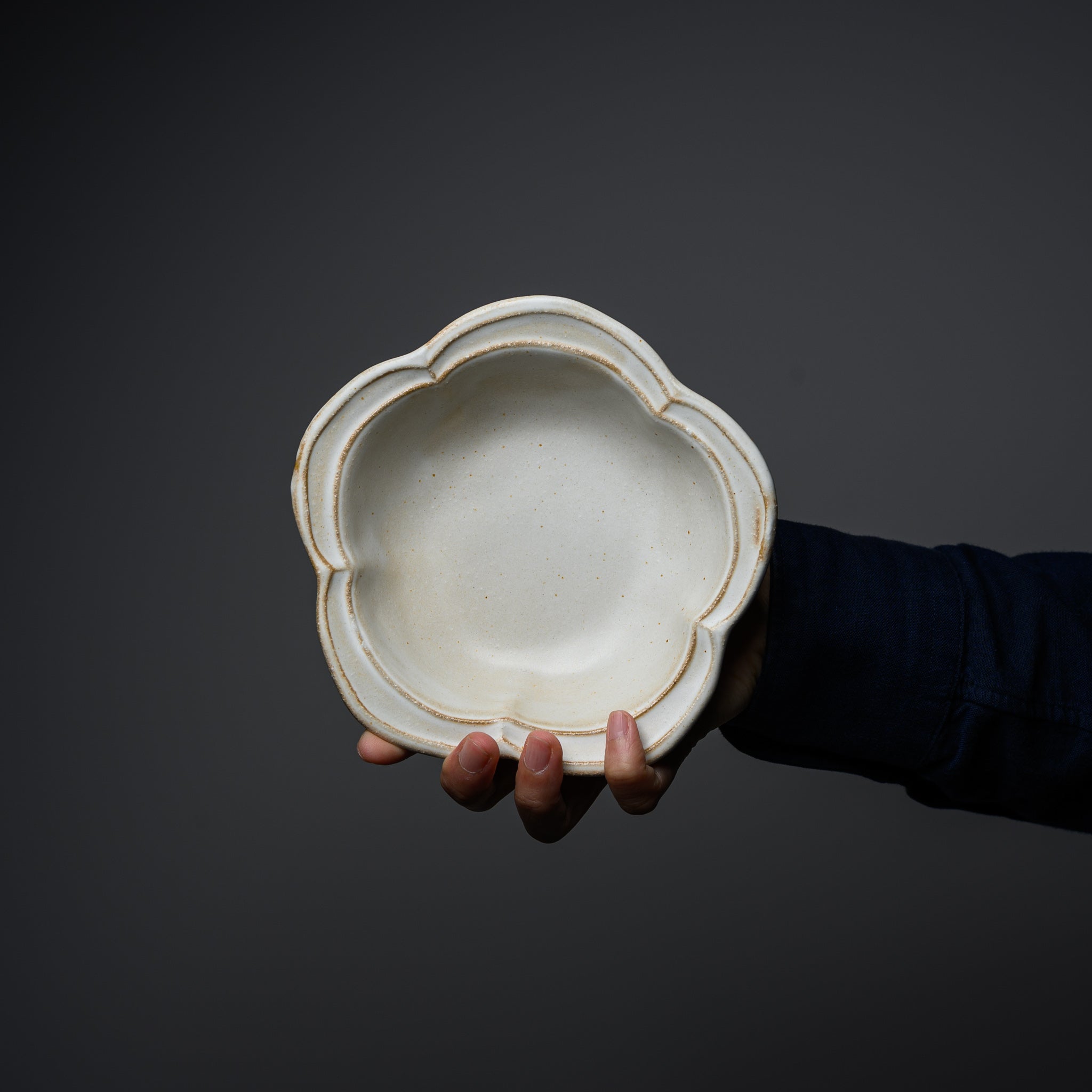 Wakasama Ceramic Plum Shallow Bowl - Handcrafted Japanese Pottery for Tea, Dessert & Home Decor | Traditional Kiln-Fired Tableware for Asian Cuisine & Modern Dining