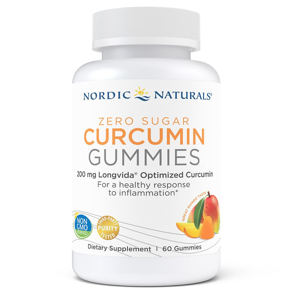 Zero Sugar Curcumin Gummies - Anti-Inflammatory Turmeric Supplement for Joint & Digestive Health - Perfect for Daily Wellness & Pain Relief