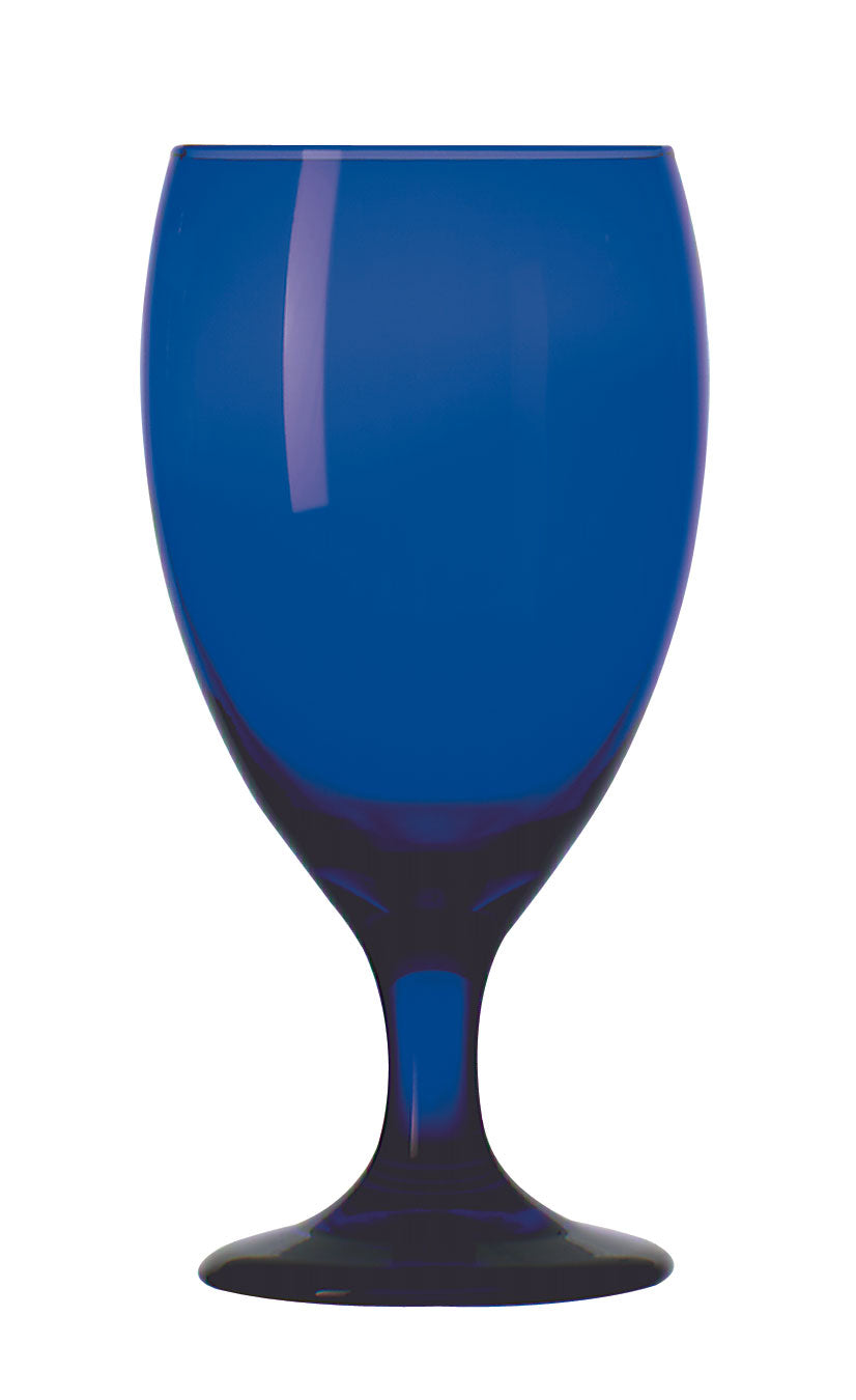Premium Libbey 16 Oz Cobalt Blue Iced Tea Glasses - Set of 12 Shatter-Resistant Drinking Glasses for Iced Tea, Lemonade & Summer Beverages - Perfect for Parties, Restaurants & Outdoor Gatherings