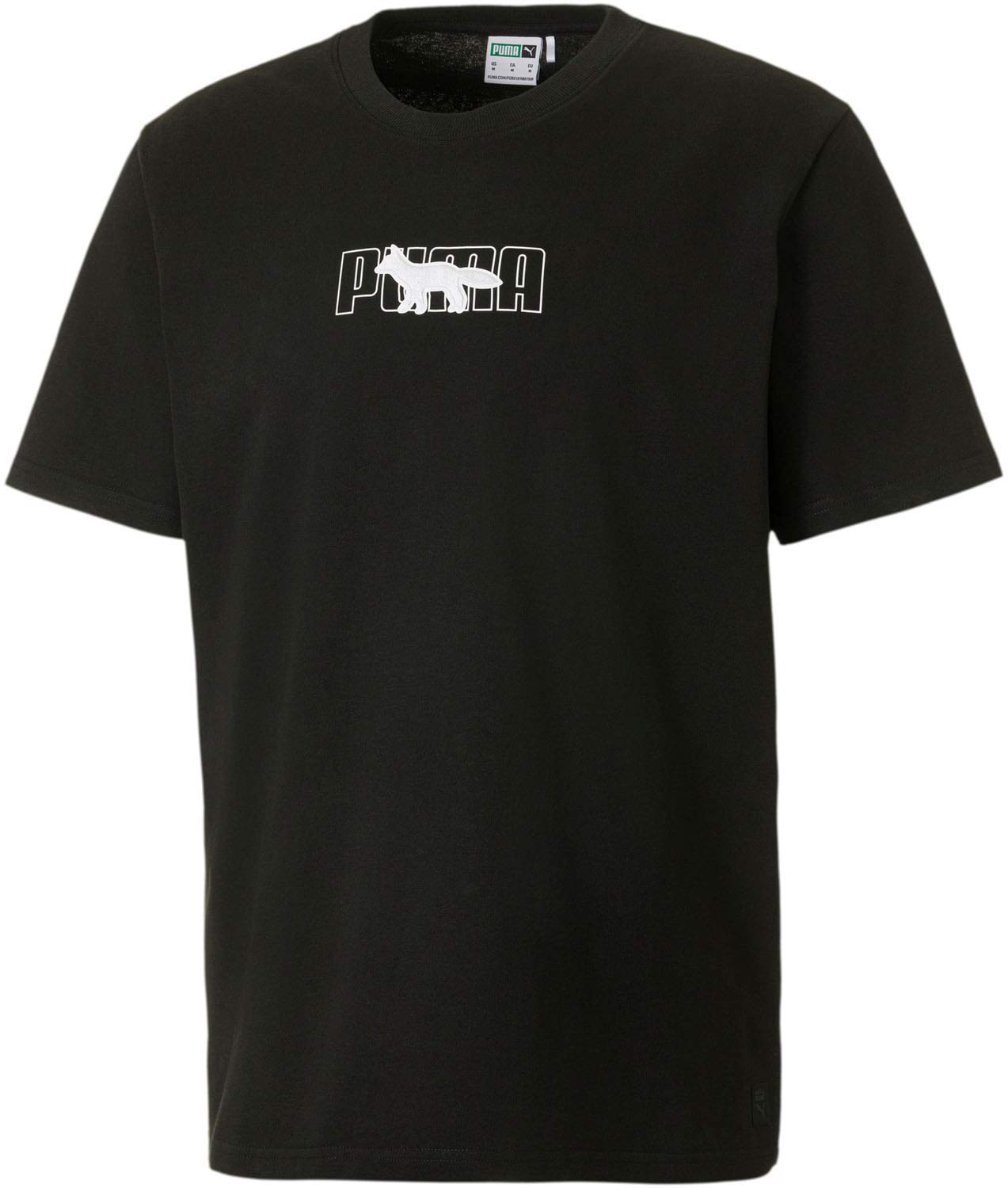 PUMA Men's X Maison Kitsune Oversized T-Shirt - Comfortable Cotton Streetwear Tee for Casual Wear & Urban Fashion