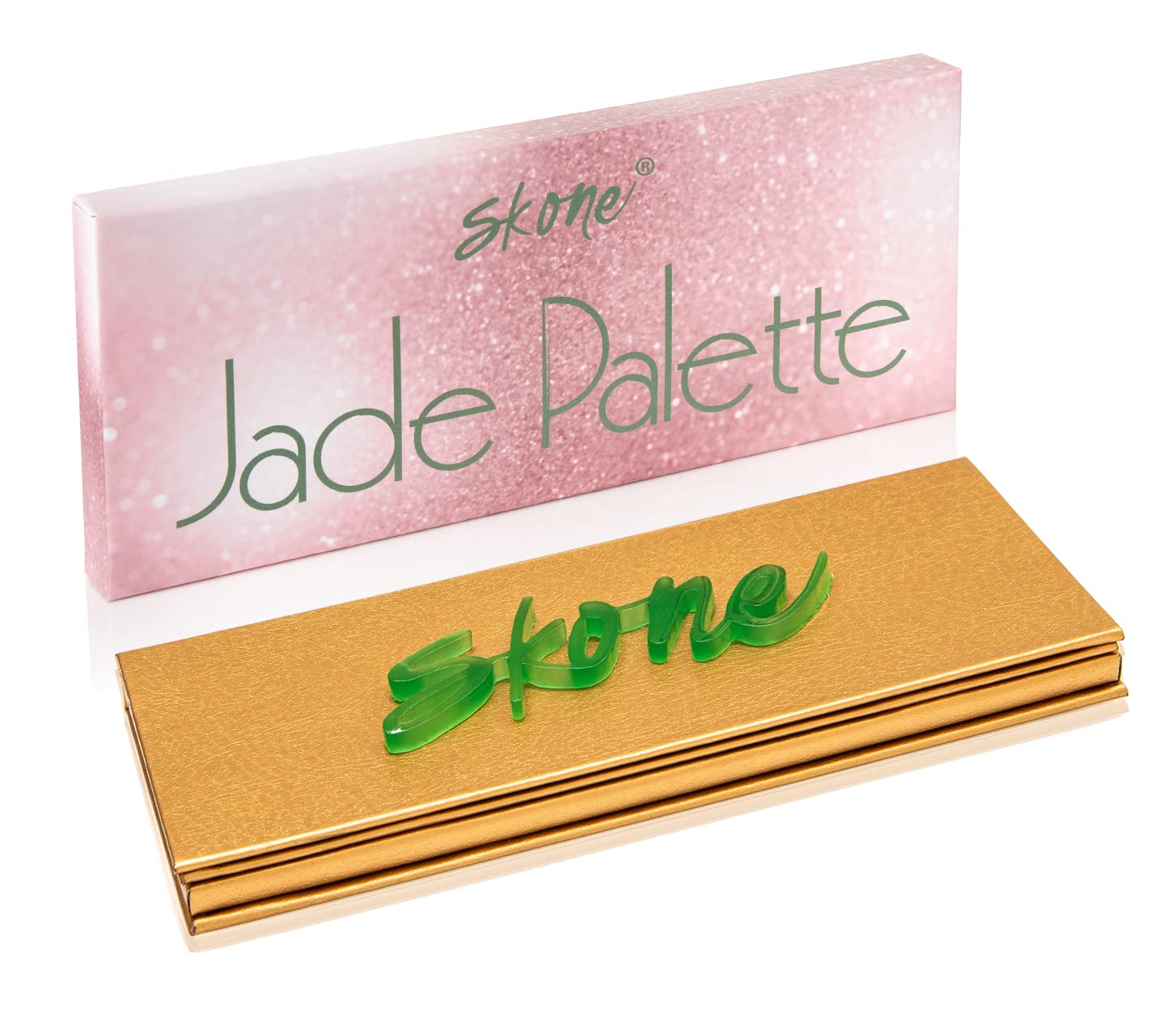 Skone Jade Eyeshadow Palette - Matte & Shimmer Colors for Longwear Makeup | Perfect for Day & Night Looks