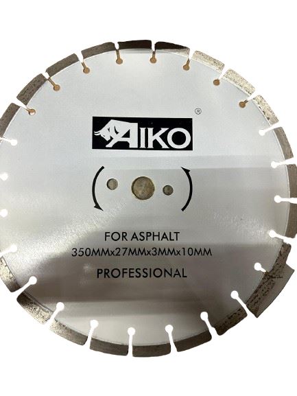 Aiko 14-Inch 350mm Diamond Blade for Asphalt Cutting - Professional Grade DB-LDS05-350P | Perfect for Road Construction, Concrete Sawing & Demolition Projects