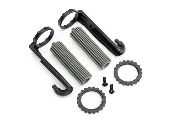 High-Performance Aluminum Shock Reservoirs - Set of 4 (2 Front & 2 Rear) - Lightweight Gray Off-Road Suspension Upgrade for Trucks, Jeeps & UTVs - Perfect for Rock Crawling, Trail Riding & Desert Racing