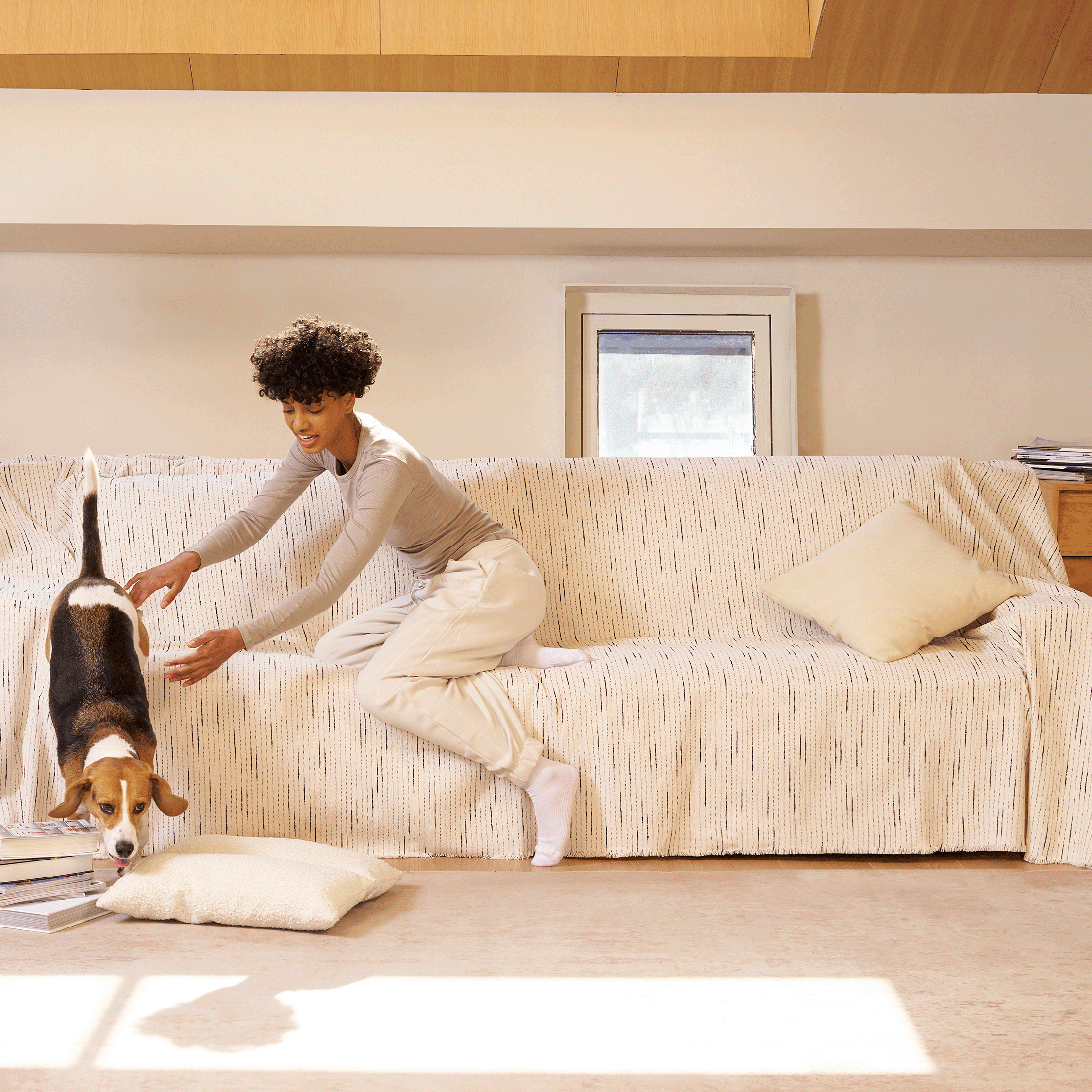 Jacquard Chenille Sofa Cover - Soft, Durable & Stylish Couch Protector for Living Room, Final Sale - Perfect for Pets, Kids & Everyday Use