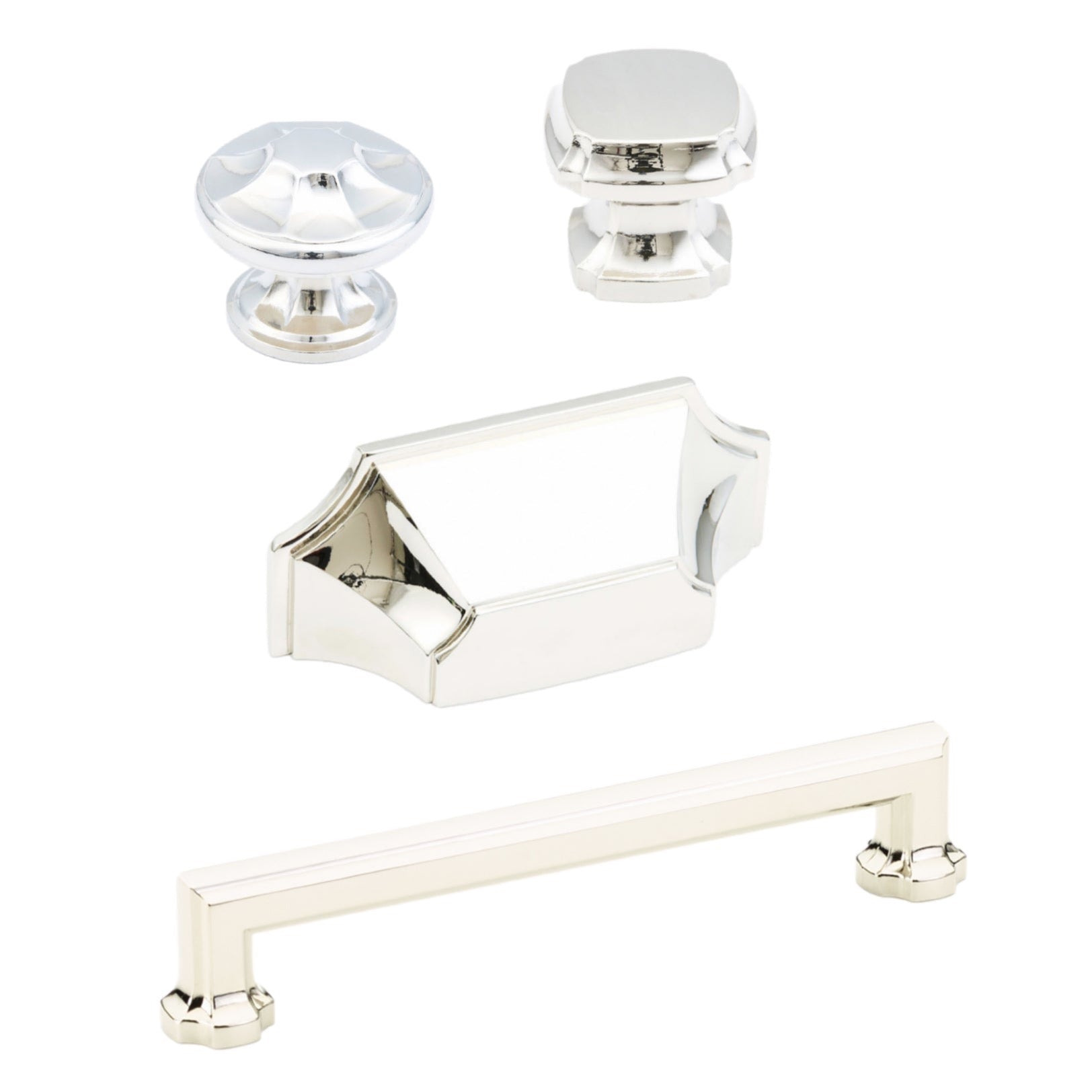 Elegant Polished Nickel Cabinet Knobs & Drawer Pulls - Premium Hardware for Kitchen, Bathroom & Furniture Upgrade (Set of 10) - Perfect for Modern Home Renovation & DIY Projects