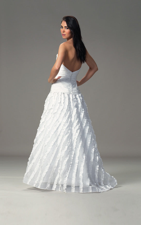 Liancarlo 4856 Elegant Lace Wedding Gown for Bride - Perfect for Church Ceremony & Beach Weddings