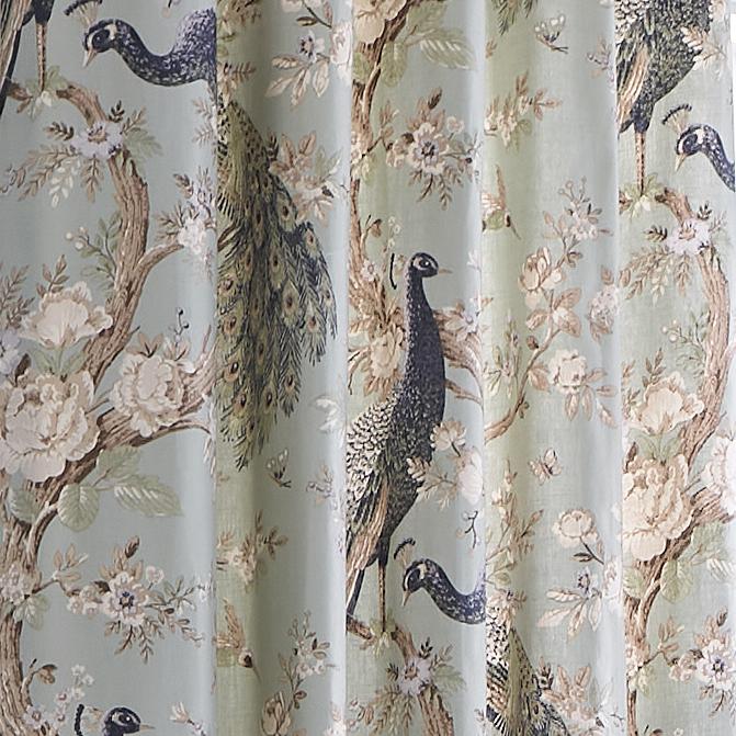 Laura Ashley Belvedere Eyelet Curtains in Duck Egg Blue - Elegant Window Treatments for Living Room, Bedroom & Dining Room Decor
