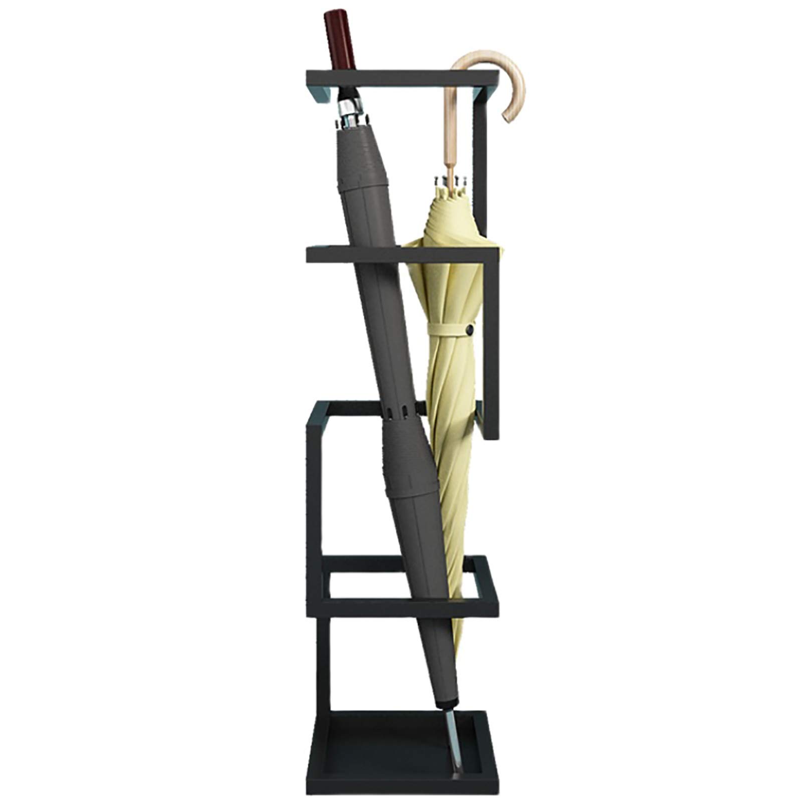 Stylish Wrought Iron Umbrella Stand for Home & Office - European Design Long Handle Umbrella Holder (18×18×59cm) - Perfect for Entryway, Porch, and Indoor Organization