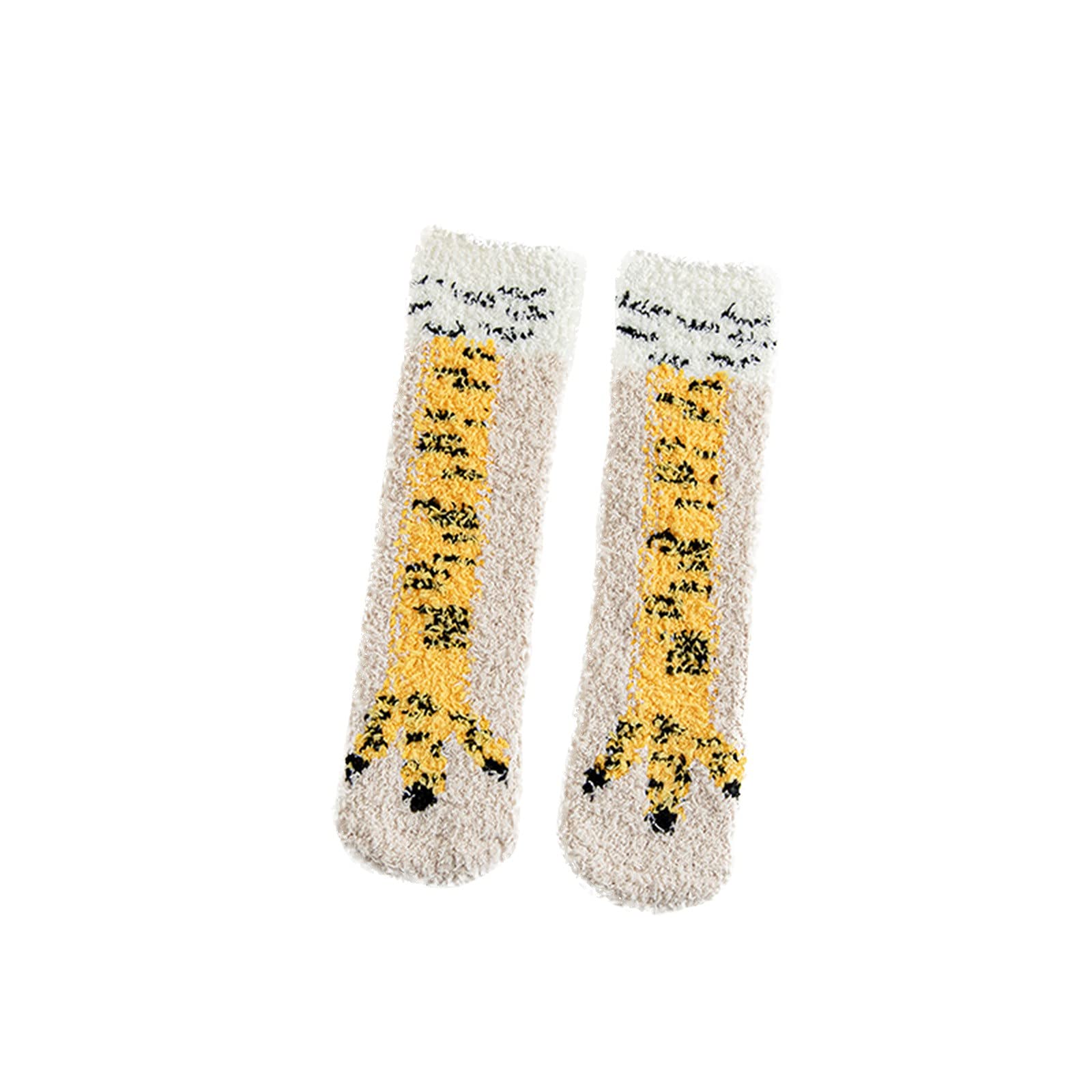 **Warm Coral Fleece Compression Socks for Girls - Cozy Plush Crew & Ankle Socks for Fall & Winter - Perfect for Sleeping, Home, and Cold Weather Comfort**