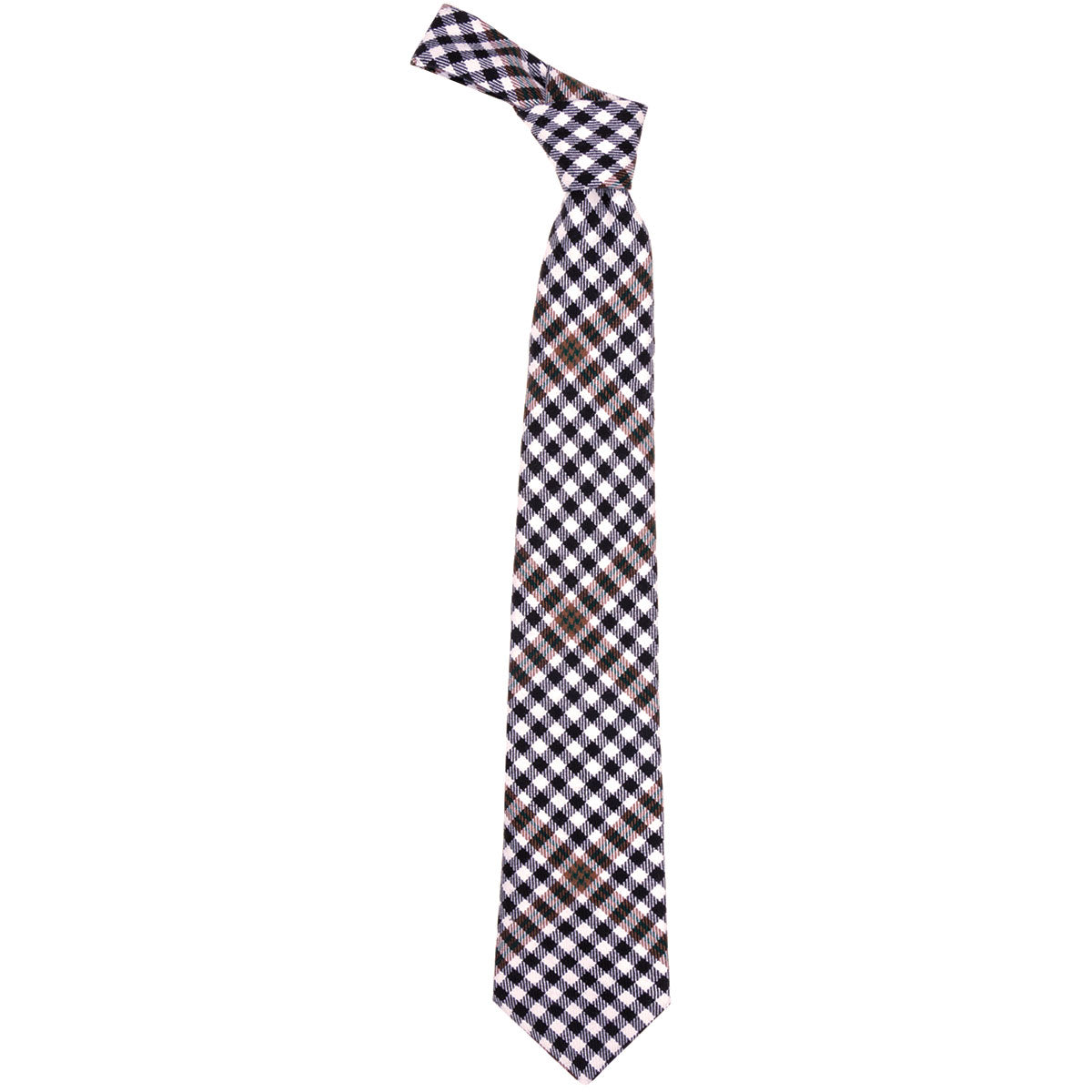 Stylish Burns Check Tartan Tie for Men - Classic Scottish Plaid Necktie for Formal & Casual Wear - Perfect for Weddings, Office & Special Occasions