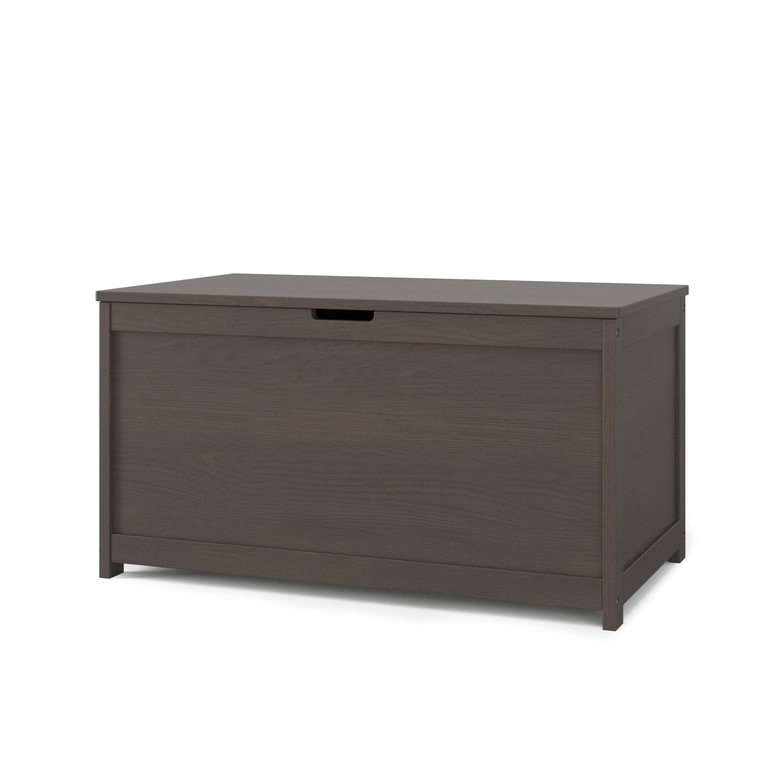 Child Craft Harmony 33-Inch Wooden Toy Storage Box - Large Kids' Toy Chest with Safety Hinges & Ventilation Holes - 6 Cubic Feet Organizer for Nursery, Playroom & Bedroom (Dapper Gray)