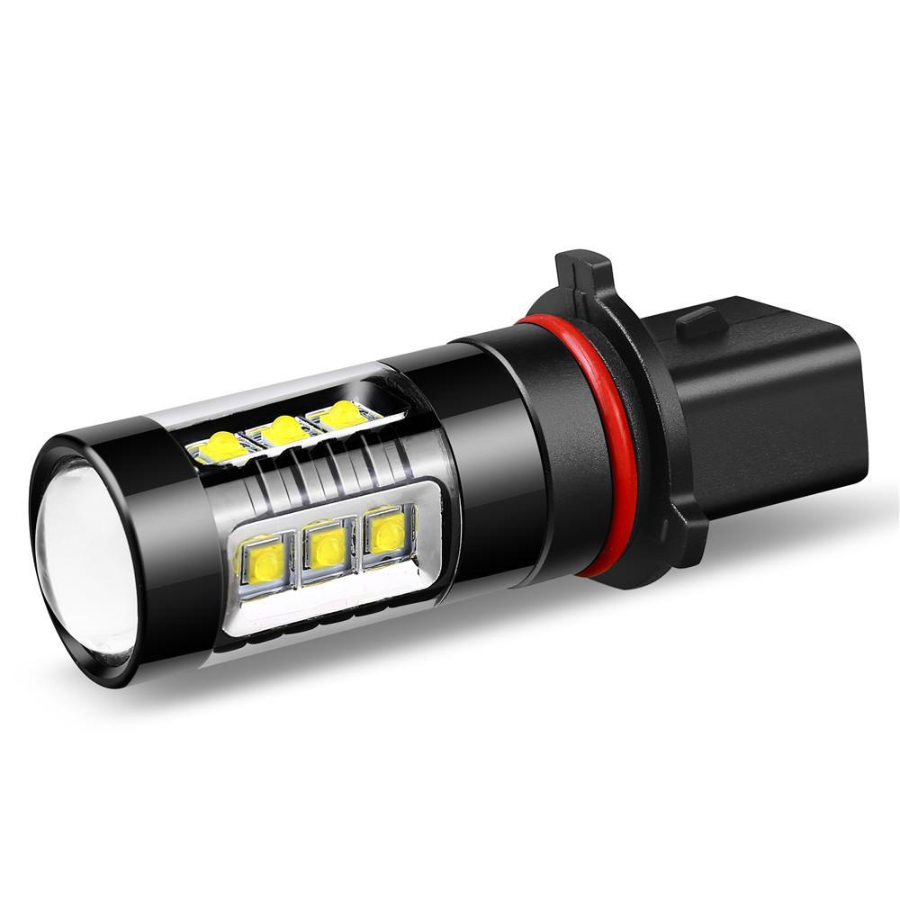 PSX26W 12278 High Power 80W Cree LED Bulbs - 6000K White DRL Fog Lights for Cars, Trucks & SUVs - Bright, Energy-Efficient Replacement Bulbs for Daytime Running Lights & Fog Lamps