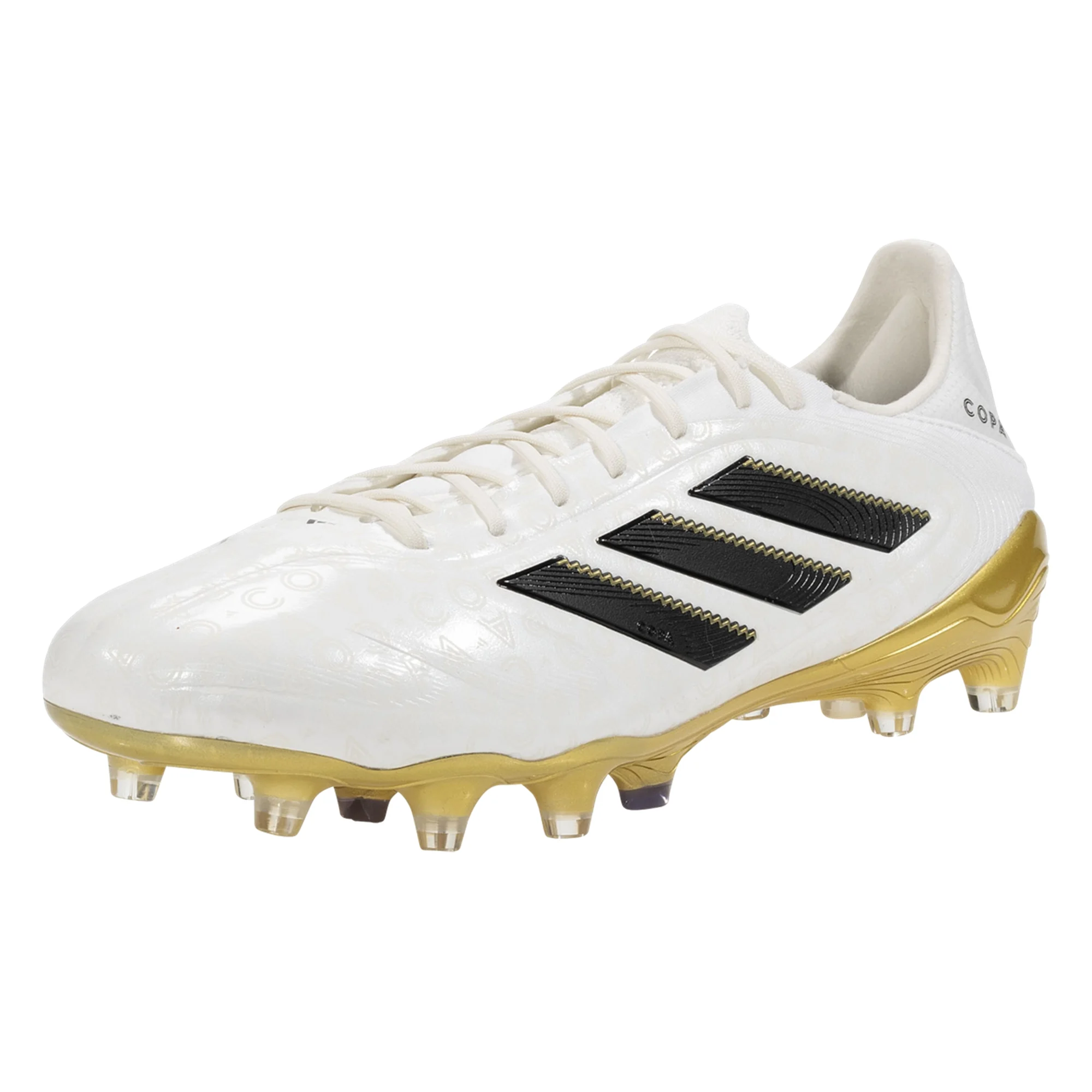Adidas Copa Pure III Elite FG Soccer Cleats for Men - Zero Metallic/Black/Gold Metallic | Firm Ground Football Boots for Professional Players & Training | Perfect for Matches, Practice & Outdoor Sports