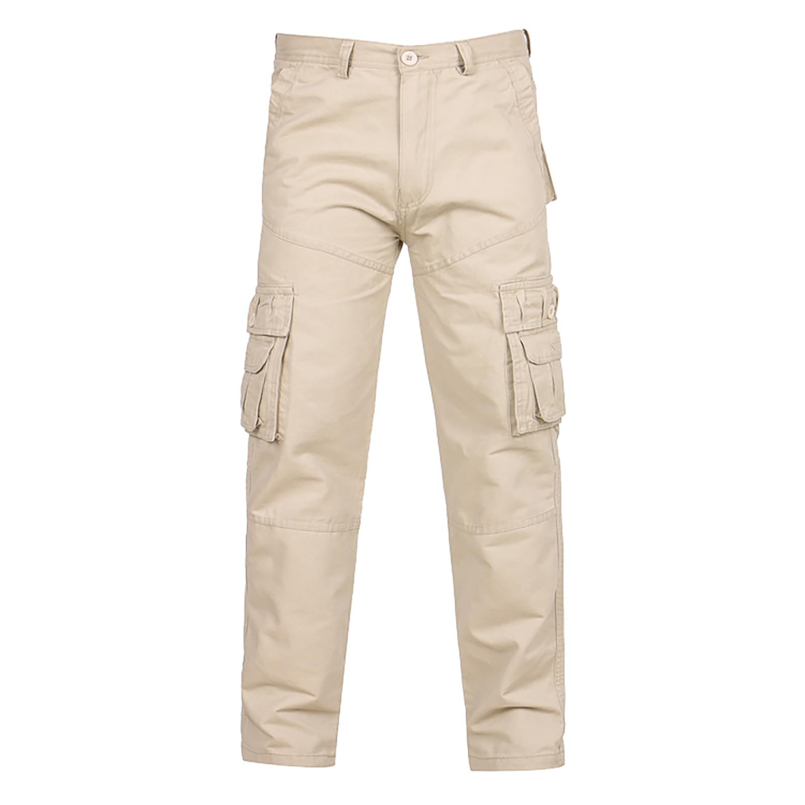 Men's Casual Cargo Pants with Multiple Pockets - Outdoor Work & Travel Pants for Big & Tall Men - Durable & Comfortable for Hiking, Camping & Everyday Wear