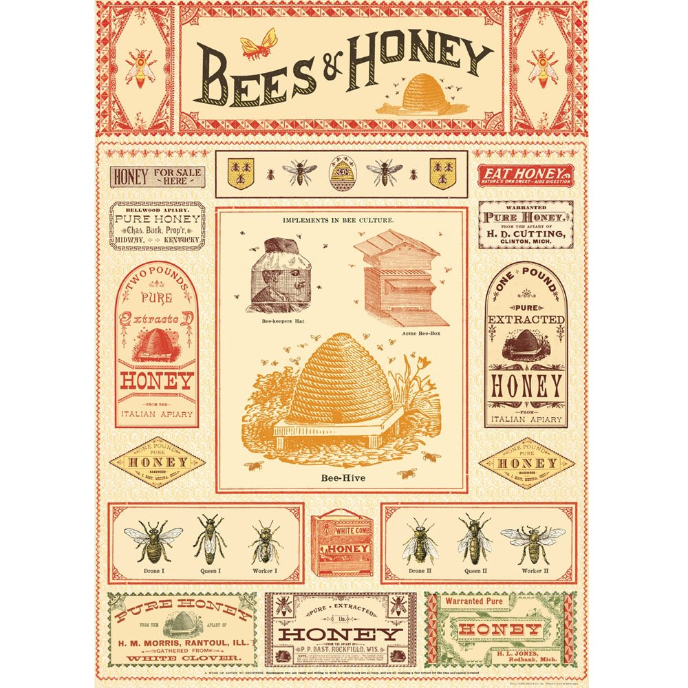Organic Beeswax Food Wraps - Reusable & Eco-Friendly Honey Bee Wax Wraps for Food Storage - Perfect for Sandwiches, Fruits & Leftovers - Sustainable Kitchen Essentials