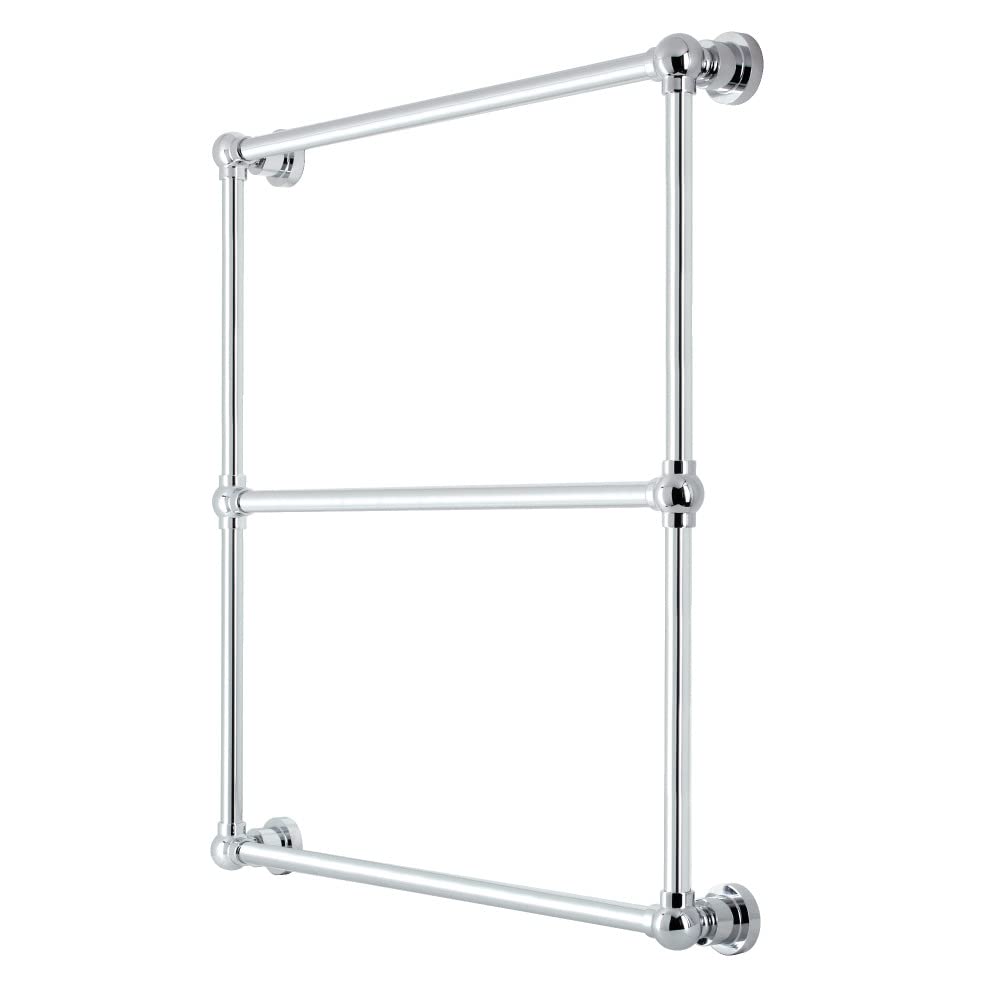 Kingston Brass DTM32303CP Palatine 30 x 32-Inch Wall Mounted Towel Rack, Polished Chrome - Perfect for Bathroom, Spa, and Luxury Home Decor