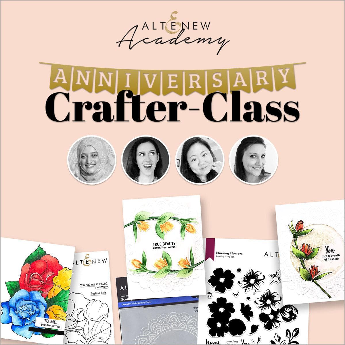 Altenew Anniversary 2022 Crafter Class Pass - Premium Online Card Making Course for Beginners & Experts | Perfect for DIY Greeting Cards, Scrapbooking & Paper Crafting