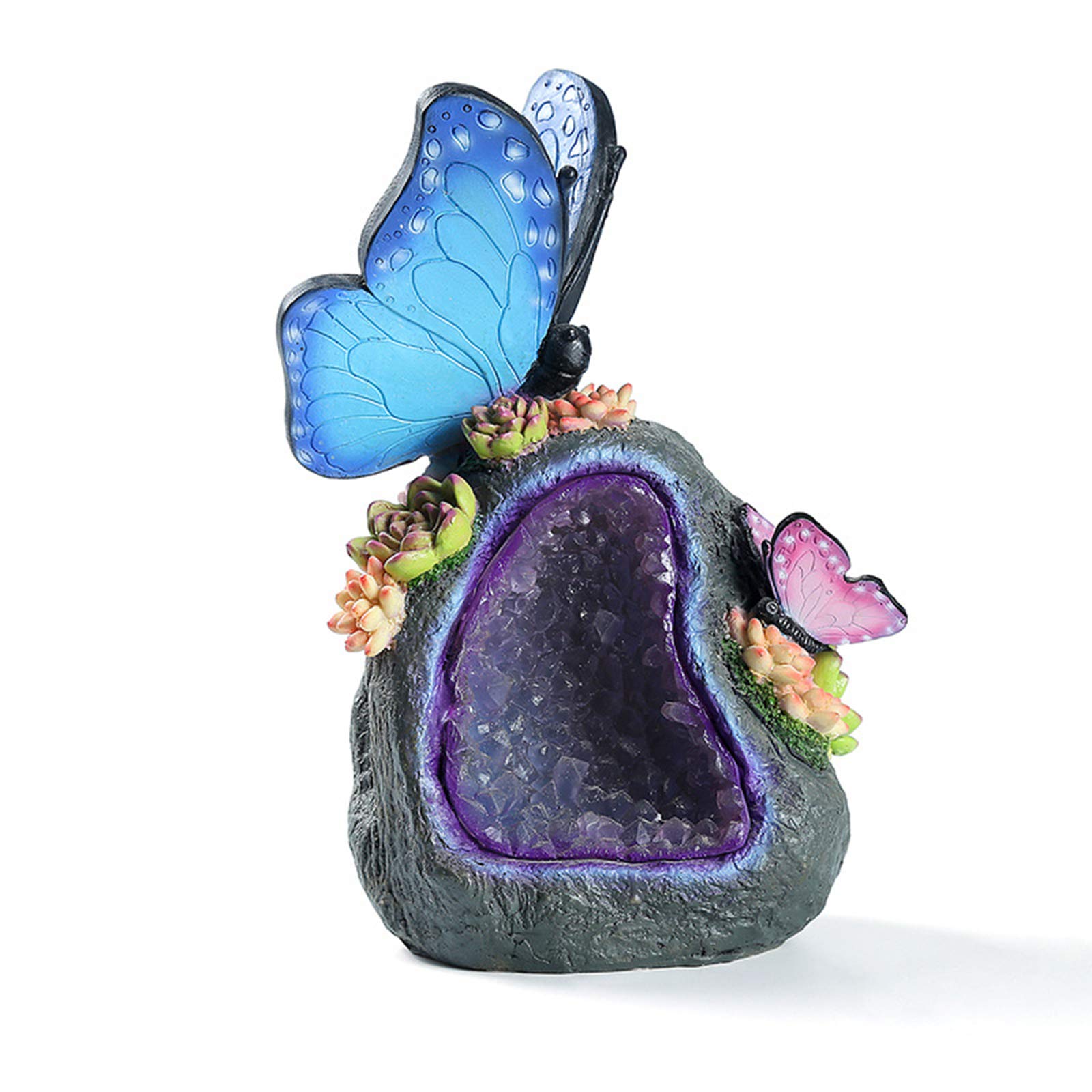 Butterfly Solar Lights for Garden - Solar Powered LED Outdoor Decor, Animal Statue for Patio, Yard & Lawn | Perfect for Pathway Lighting, Backyard Decorations & Landscape Accents