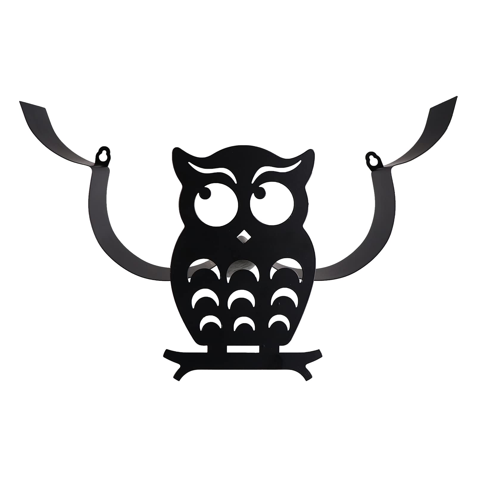 FOMIYES Wall Mounted Toilet Paper Holder - Space Saving Iron Tissue Basket with Owl Design for Bathroom, Kitchen & Toilet Decor (Black) | Perfect for Small Spaces & Modern Home Organization
