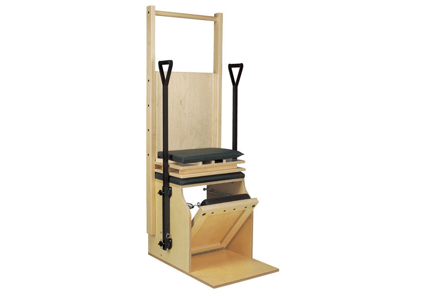 Peak Pilates High/Low Combo Chair with Single Pedal - Professional Pilates Equipment for Home & Studio Workouts - Perfect for Core Strength Training and Rehabilitation Exercises