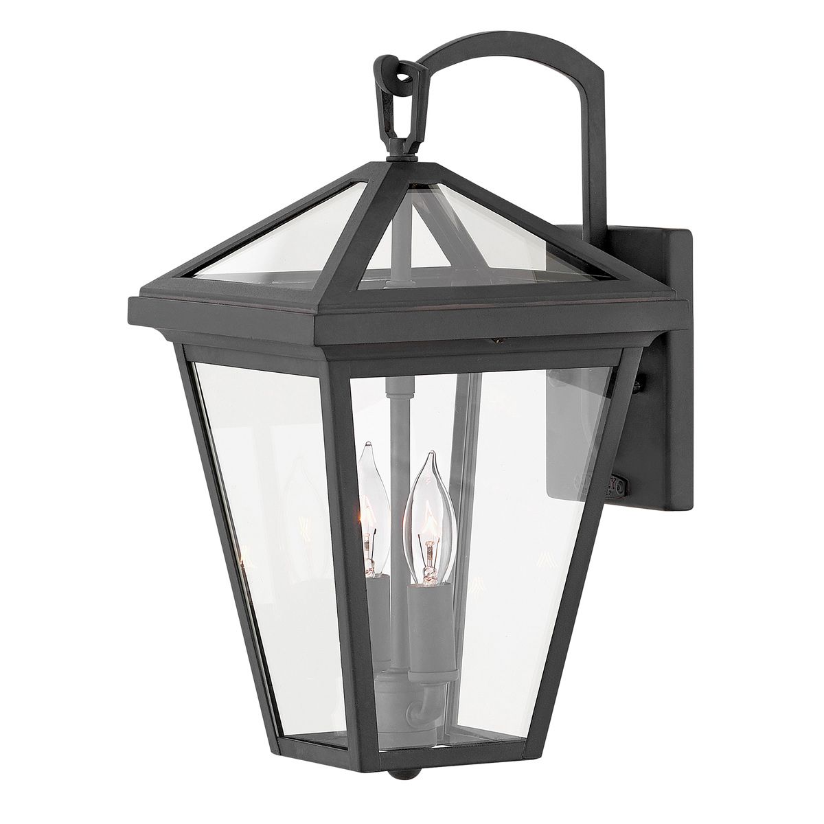 Alford Place 2/3Lt Small/Medium/Large Outdoor Wall Lantern in Museum Black with E14 Socket and IP44 Rating - Perfect for Porch, Garden, and Patio Lighting