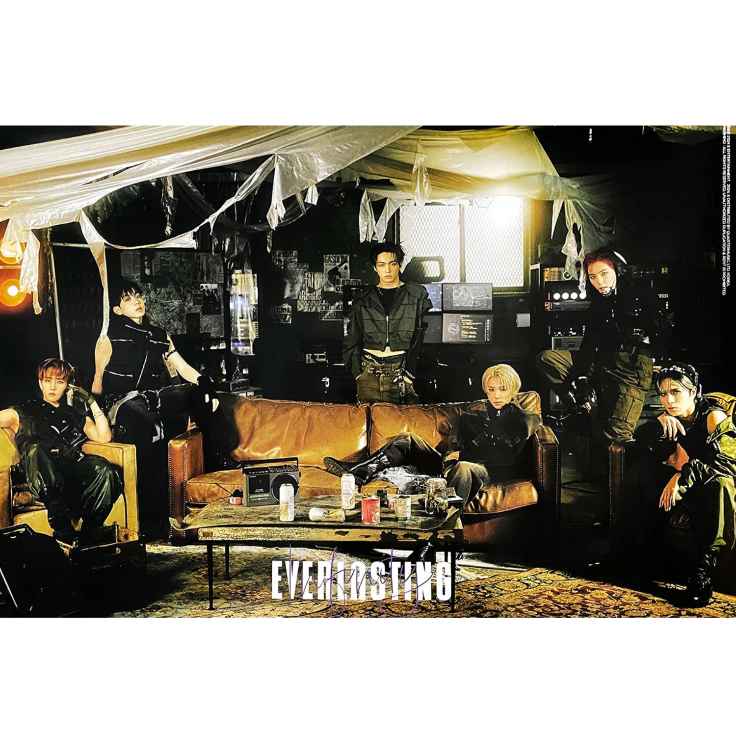 E'LAST 1st Album 'EVERLASTING' Official Poster - Kpop Merchandise for Fans, Room Decor & Gift Idea