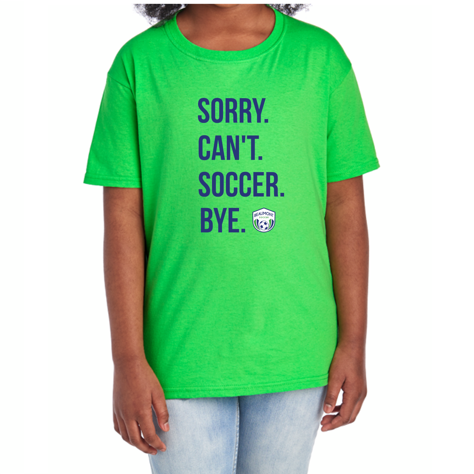 BSA Sorry Can't Soccer Bye Funny Sarcastic T-Shirt - Perfect for Soccer Games, Parties & Casual Wear