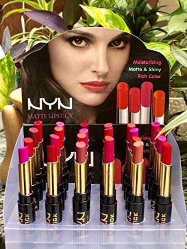 NYN Matte Lipstick - Long Lasting, Glossy Finish, Multicolor Shades for Everyday Wear & Special Occasions