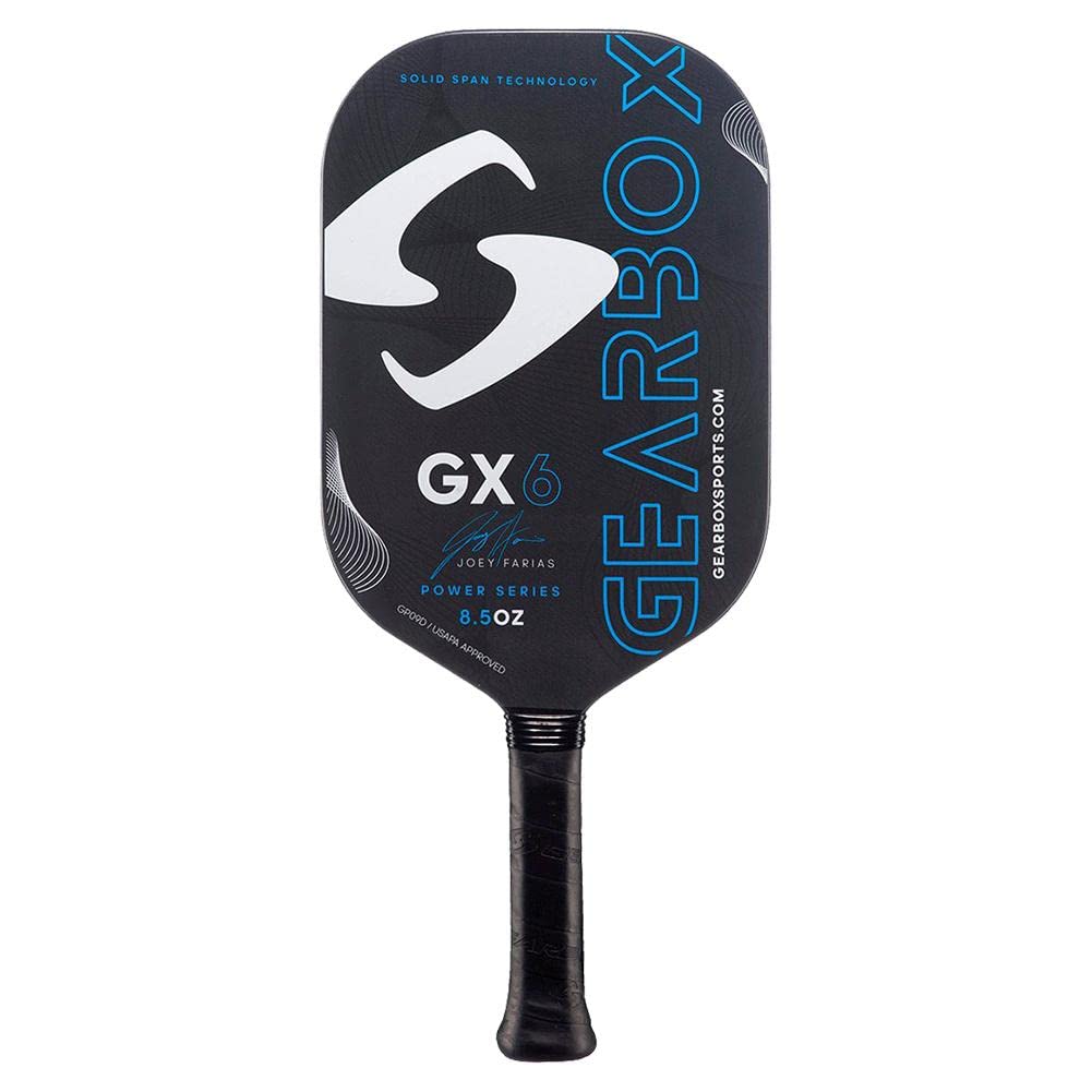 Premium GX6 Carbon Fiber Pickleball Paddle - Lightweight & Durable Gearbox Paddle for Competitive Play - Perfect for Tournaments, Outdoor & Indoor Games