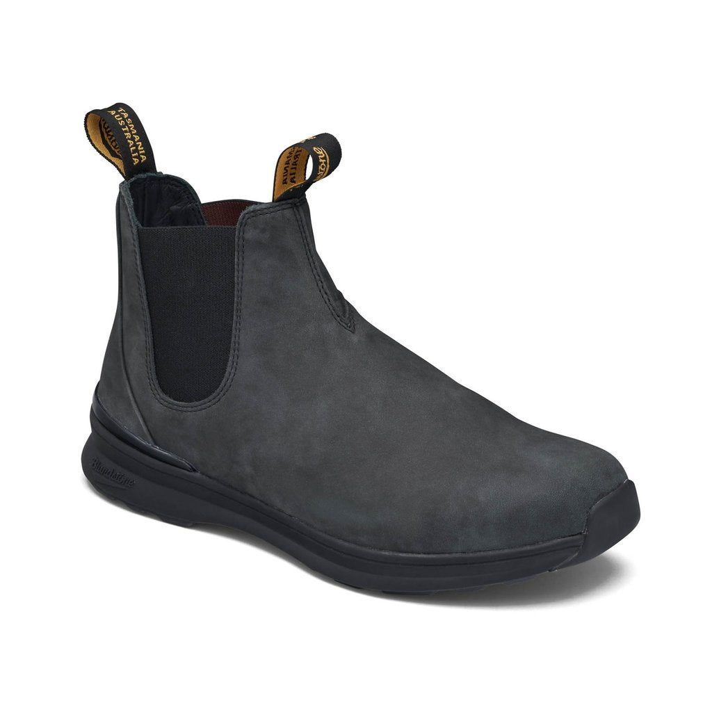 Blundstone 2143 Rustic Black Leather Chelsea Boots for Men - Comfortable & Durable Work Boots for Outdoor, Hiking, and Casual Wear