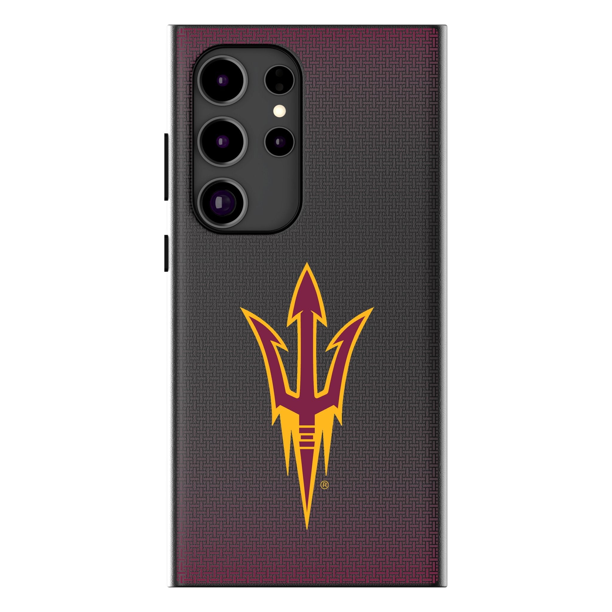 Arizona State University Sun Devils Linen MagSafe Compatible Phone Case for Samsung Galaxy - Perfect for Game Days, Campus Life & School Spirit